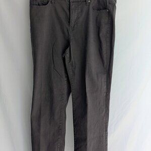 M Jeans By maurices Sculpt High Rise Straight Jeans Gray Size 14W Short  $16.00